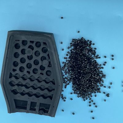 Pellet de poliuretano TPU de fibra de carbono preto personalizado