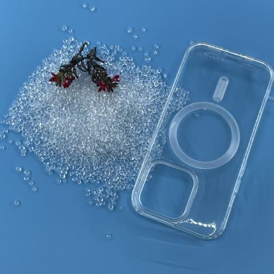 Resistente ao óleo à base de poliéter de pellets TPU de fibra de carbono transparente